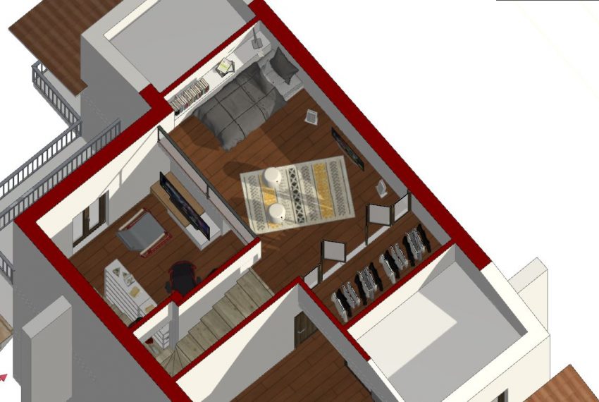 spaccato assonometrico 1