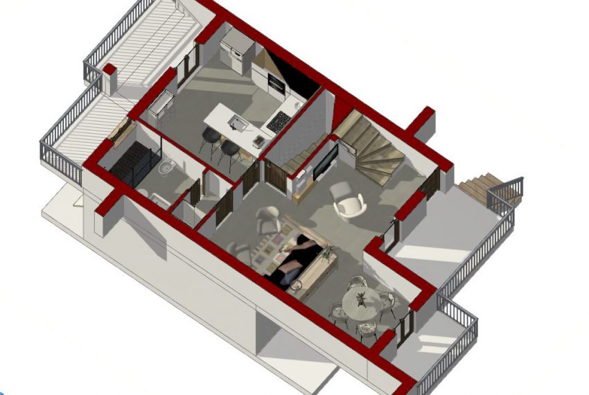 spaccato assonometrico 4